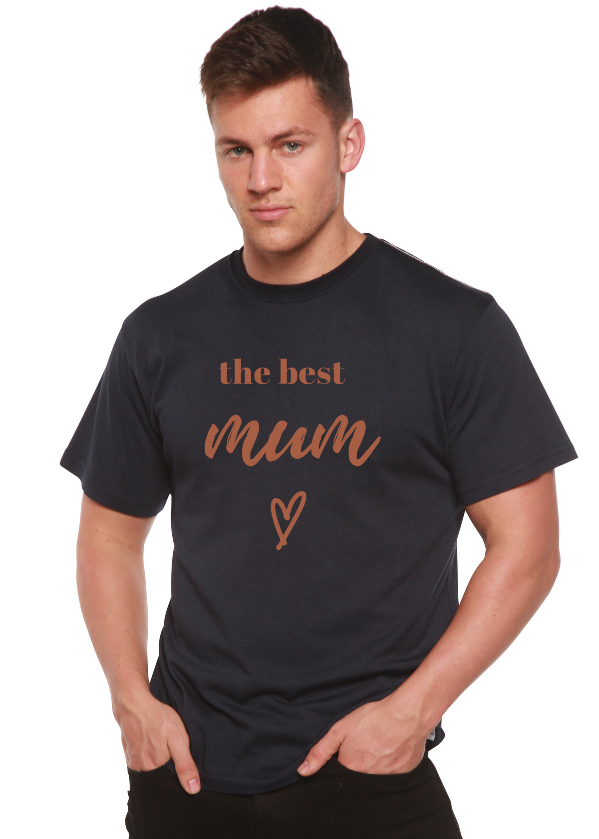 The Best Mum Unisex Bamboo Viscose/Organic Cotton Short Sleeve Graphic T-Shirt