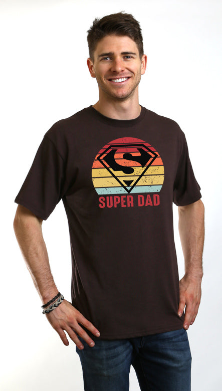 Super Dad Men's Bamboo Viscose/Organic Cotton Short Sleeve Graphic T-Shirt