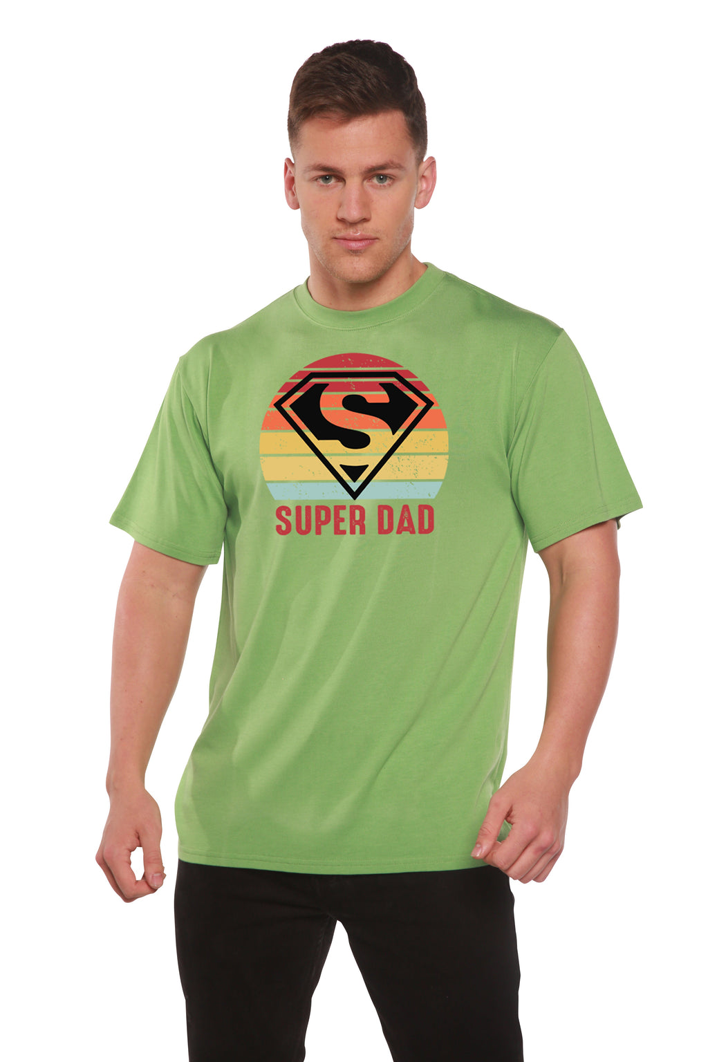 Super Dad Men's Bamboo Viscose/Organic Cotton Short Sleeve Graphic T-Shirt