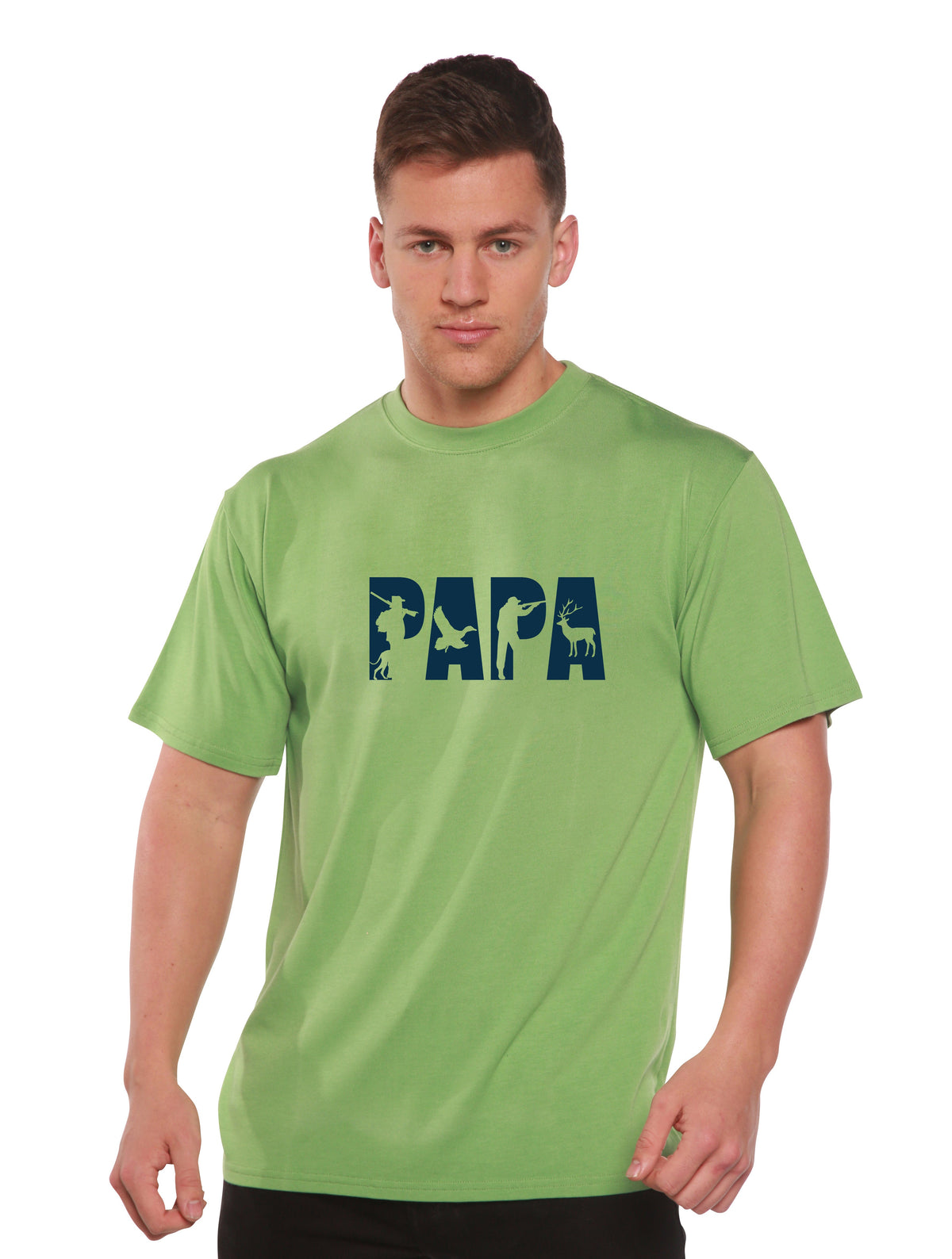 PAPA Men's Bamboo Viscose/Organic Cotton Short Sleeve Graphic T-Shirt