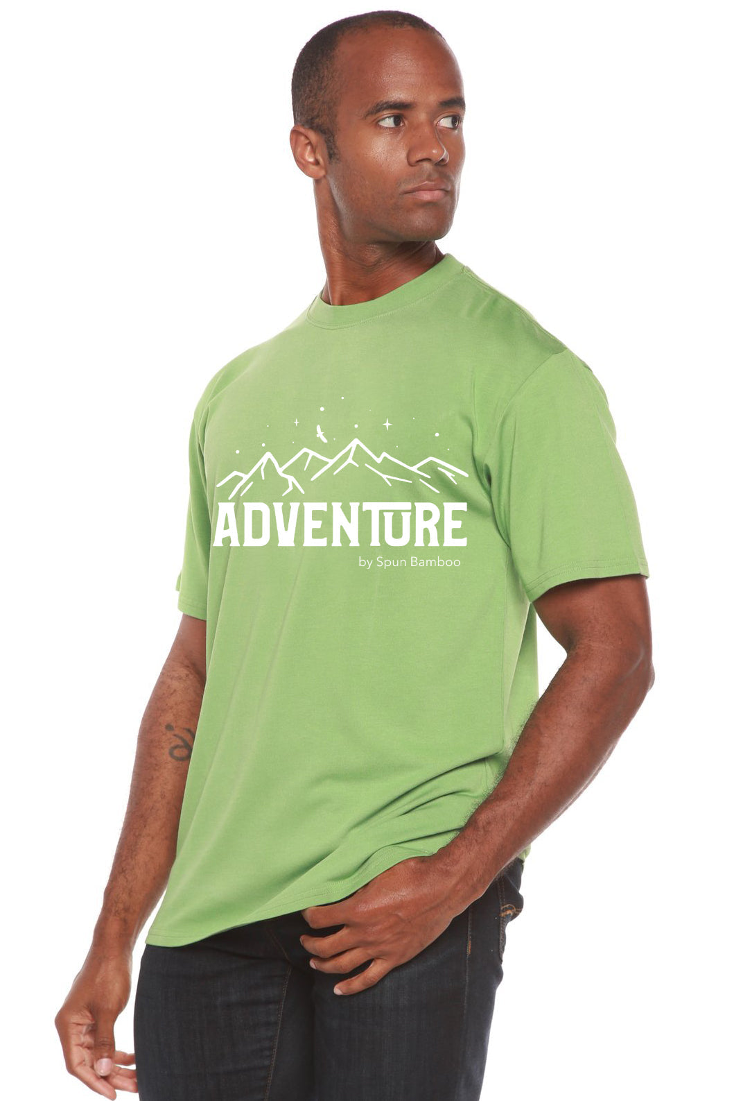 Adventure Printed Men's Bamboo Viscose/Organic Cotton Short Sleeve T-Shirt