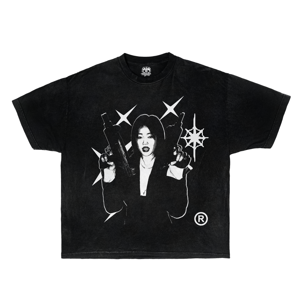 Twin Uzi Streetwear Tee 100 Percent Cotton True To Size Casual Graphic Shirt For Everyday Wear