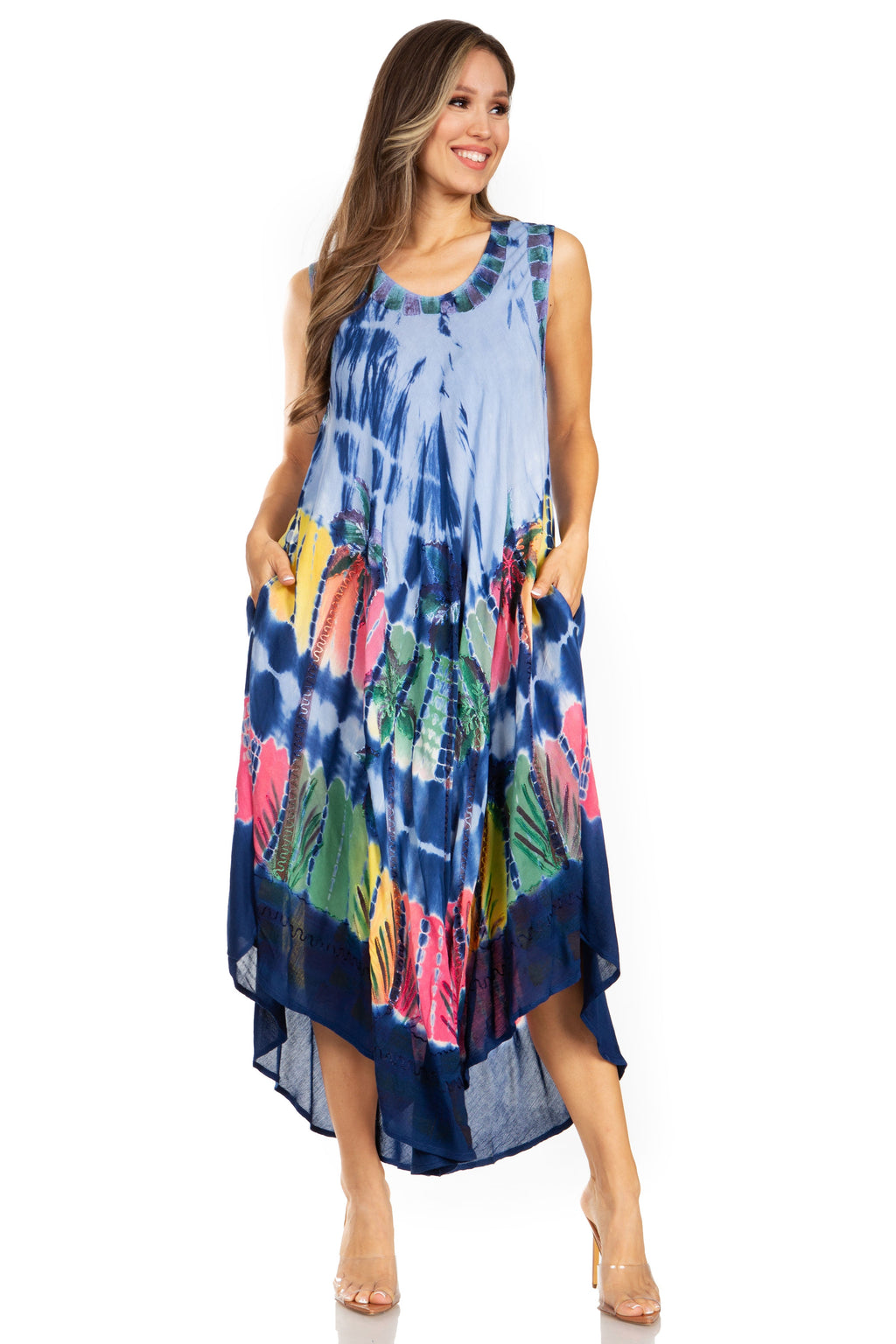 Sakkas Tasanee Caftan Tank Dress / Cover Up