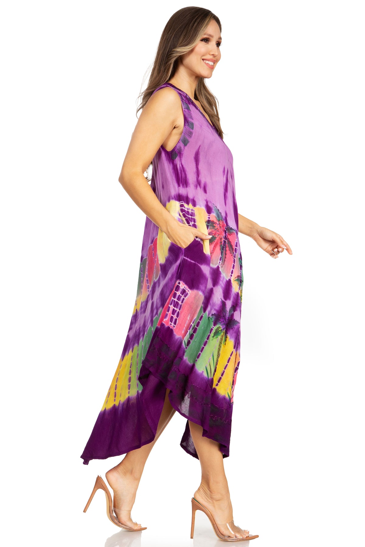 Sakkas Tasanee Caftan Tank Dress / Cover Up