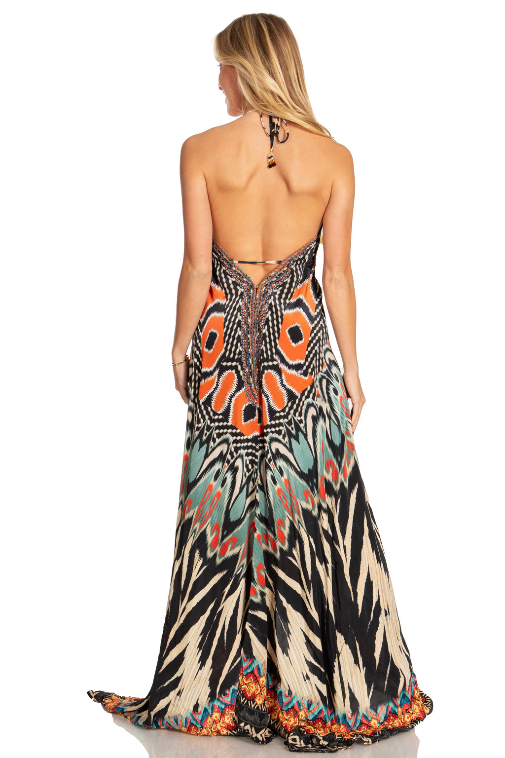 Sakkas Lizi 2025 Womens Maxi High-low Halter Handkerchief Long Dress Beach Party