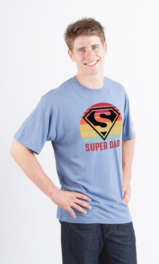 Super Dad Men's Bamboo Viscose/Organic Cotton Short Sleeve Graphic T-Shirt