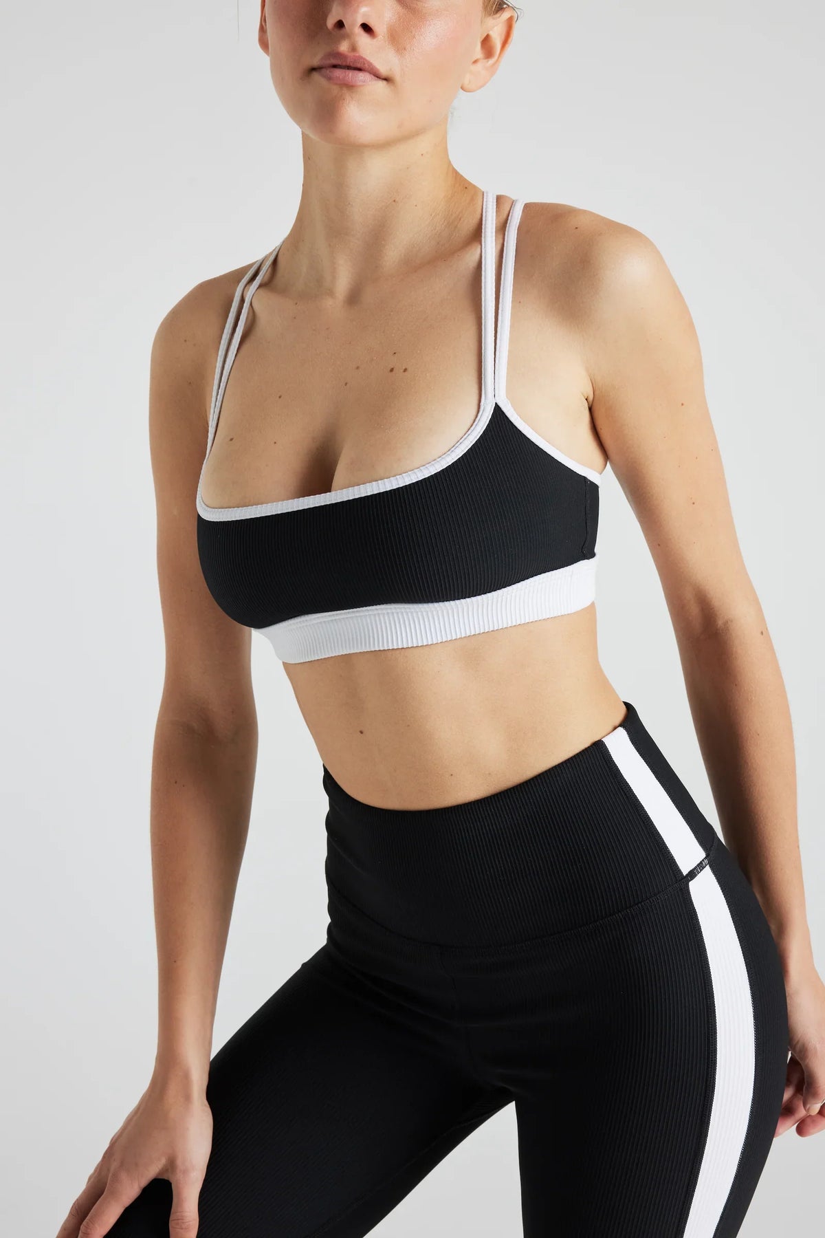 Electric Rib Color Block Bra