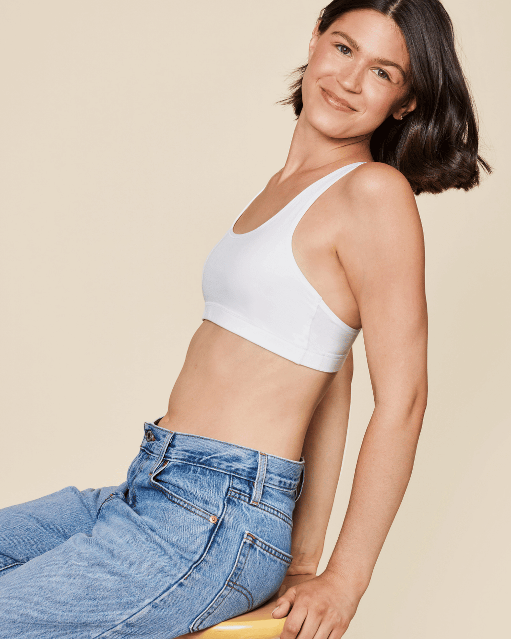 Glide Cotton Racerback Bralette