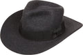 Sakkas Flynn Grosgrain Bow Wide Brim Wool Fedora