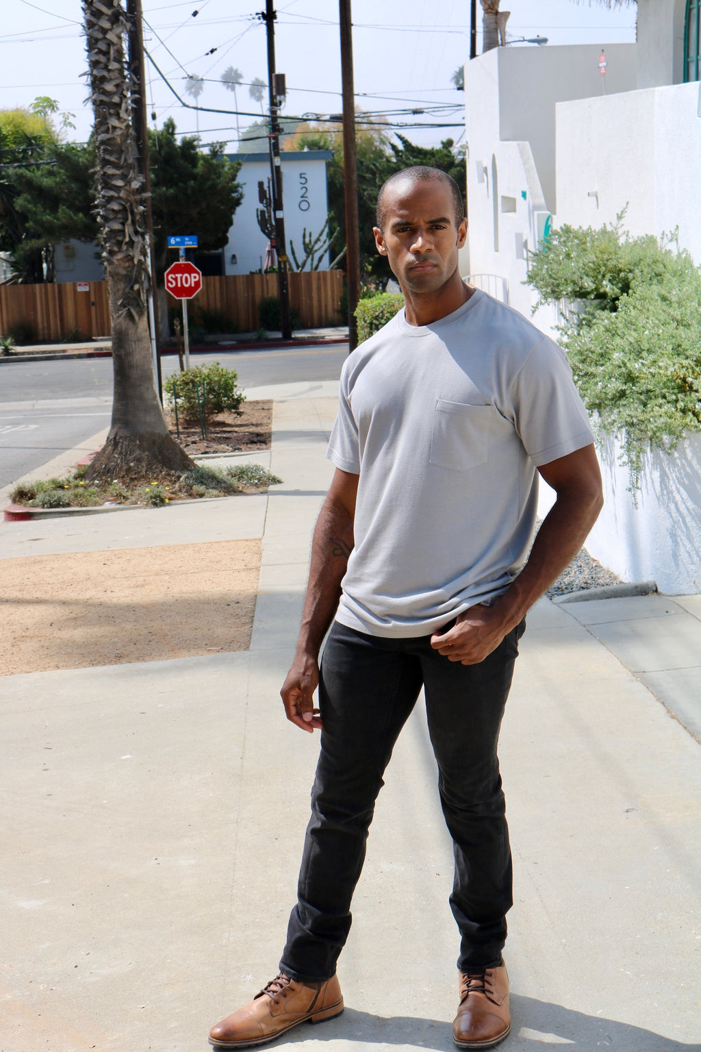 Men's Bamboo Viscose/Organic Cotton Pocket T-Shirt