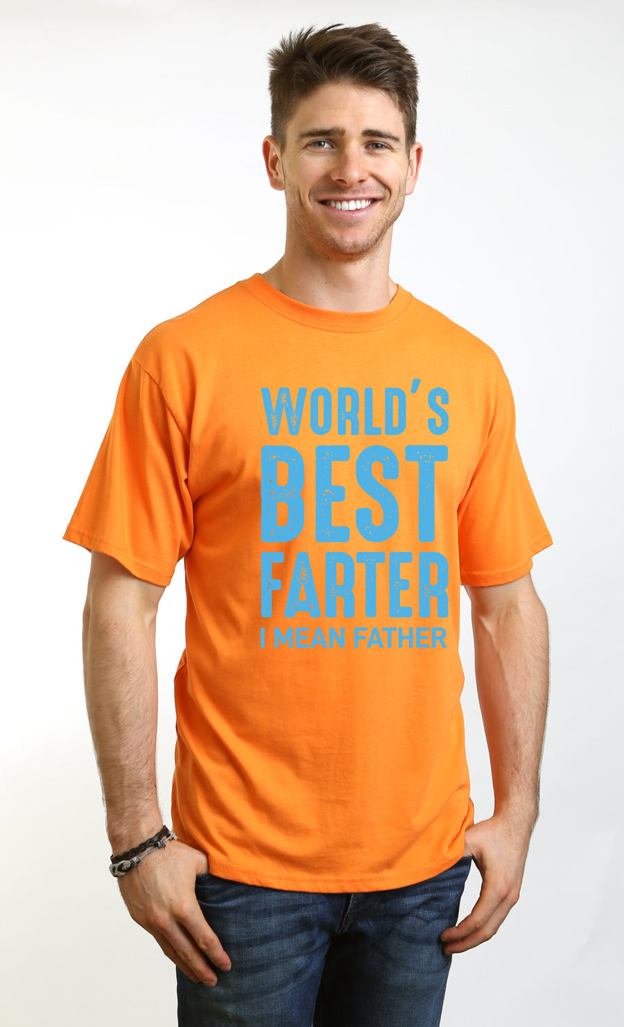 World's Best Farter Men's Bamboo Viscose/Organic Cotton Short Sleeve Graphic T-Shirt