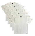 Men's Bamboo Viscose/Organic Cotton Short Sleeve T-Shirt Off White Color - 5-Pack