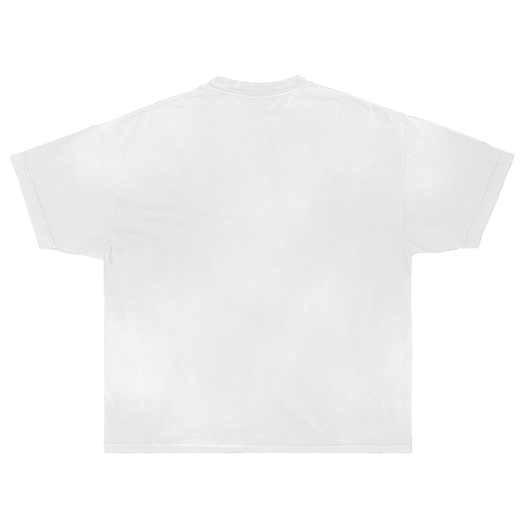 Saint Streetwear Tee White Cotton DTG Print Distressed Graphic True To Size