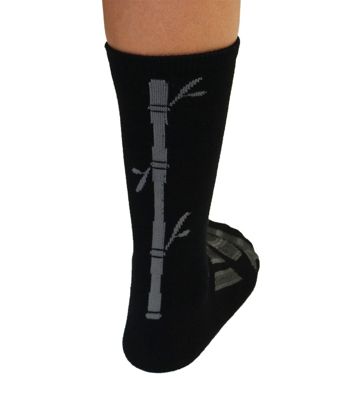 Be Like Bamboo Viscose Crew Socks Unisex Black Color - 12-pack