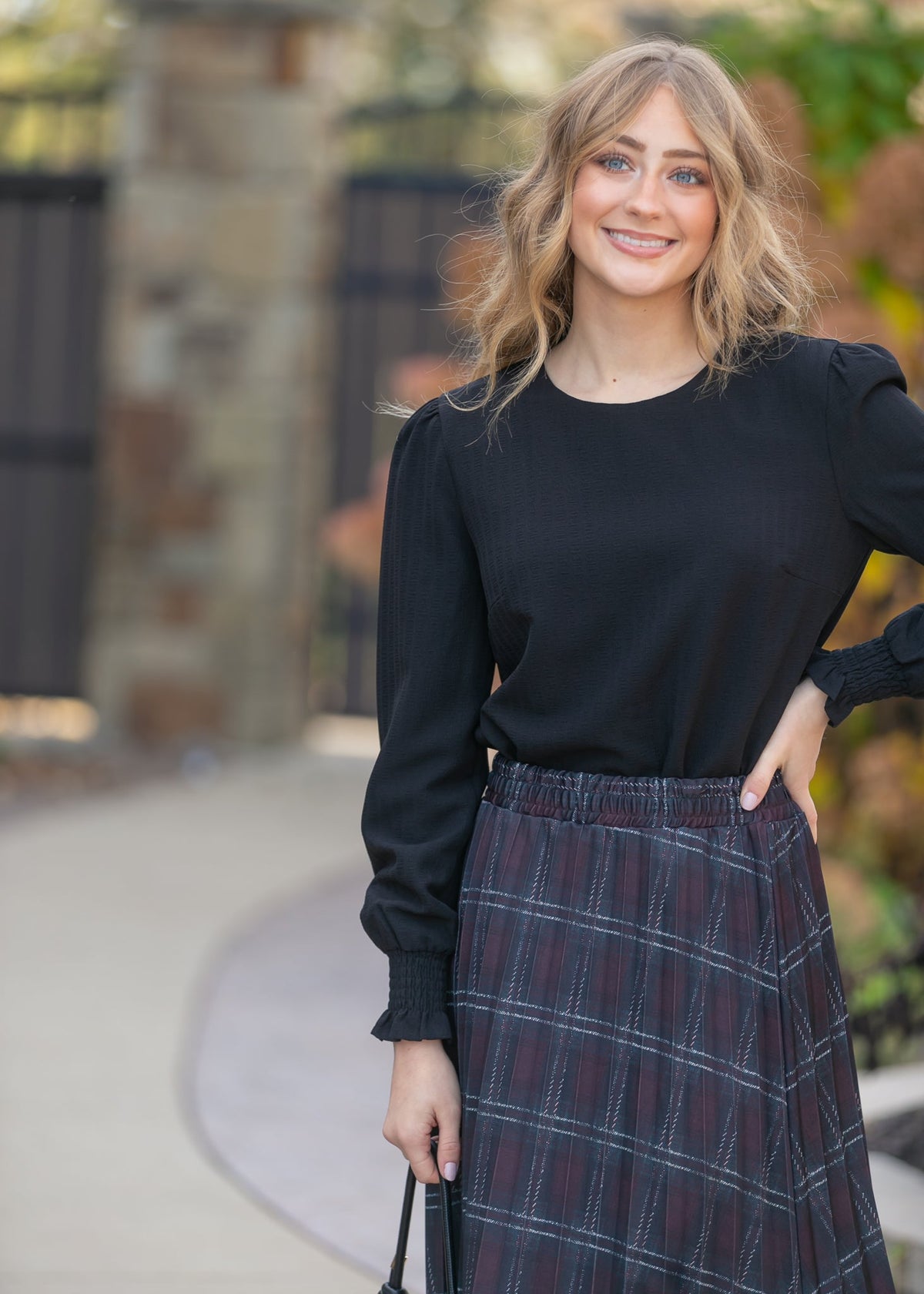Blake Cinched Sleeve Blouse
