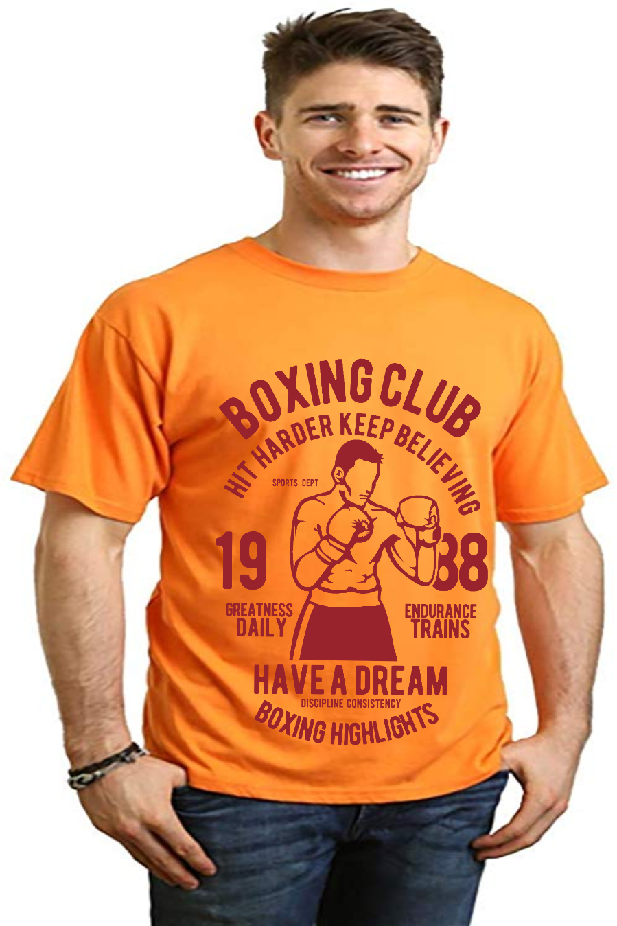 Boxing Club Men's Bamboo Viscose/Organic Cotton Short Sleeve Graphic T-Shirt