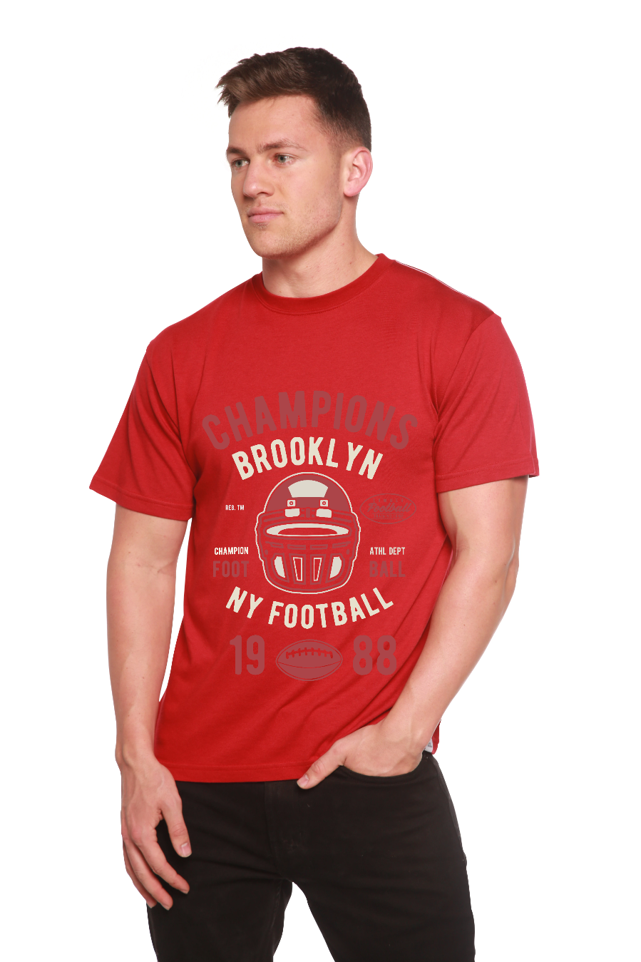 Champions Brooklyn Men's Bamboo Viscose/Organic Cotton Short Sleeve Graphic T-Shirt