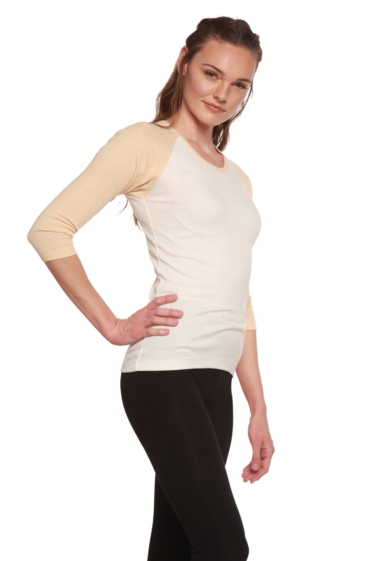 Clearance Women's Bamboo Viscose/Sorona 3/4 Sleeve T-Shirt
