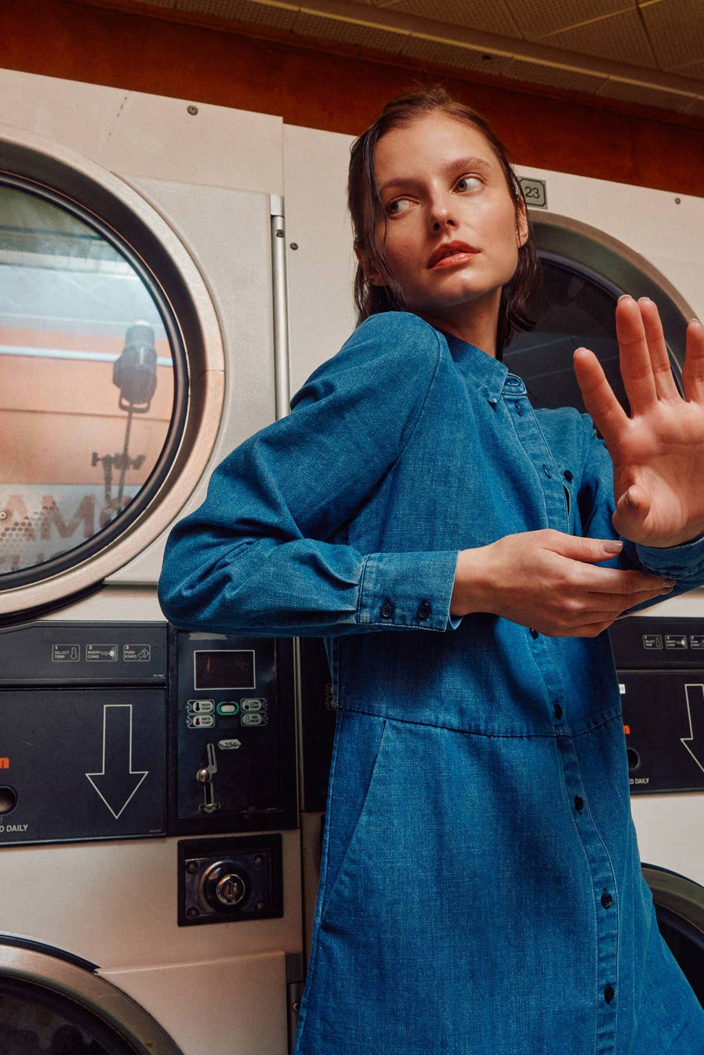 The Sunday Stroll Denim Shirt Dress
