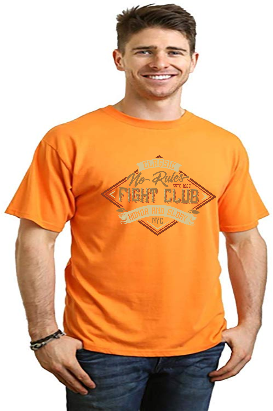 Fight Club Men's Bamboo Viscose/Organic Cotton Short Sleeve Graphic T-Shirt
