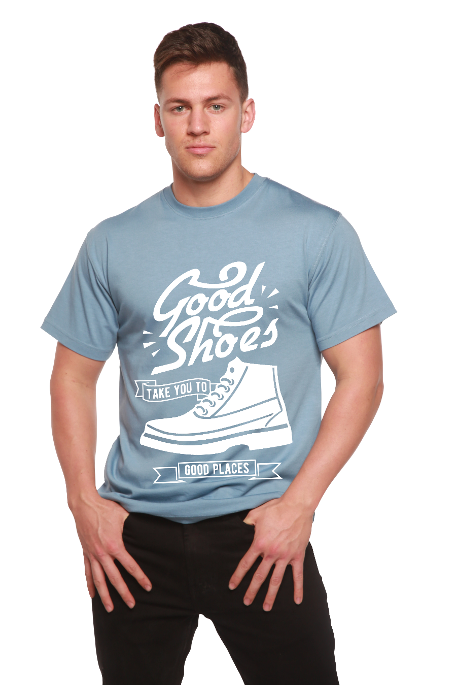 Good Shoes Men's Bamboo Viscose/Organic Cotton Short Sleeve Graphic T-Shirt