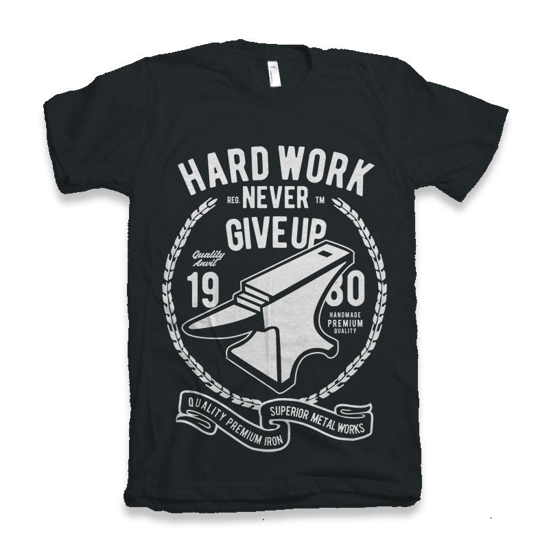 Hard Work Anvil Men's Bamboo Viscose/Organic Cotton Short Sleeve Graphic T-Shirt