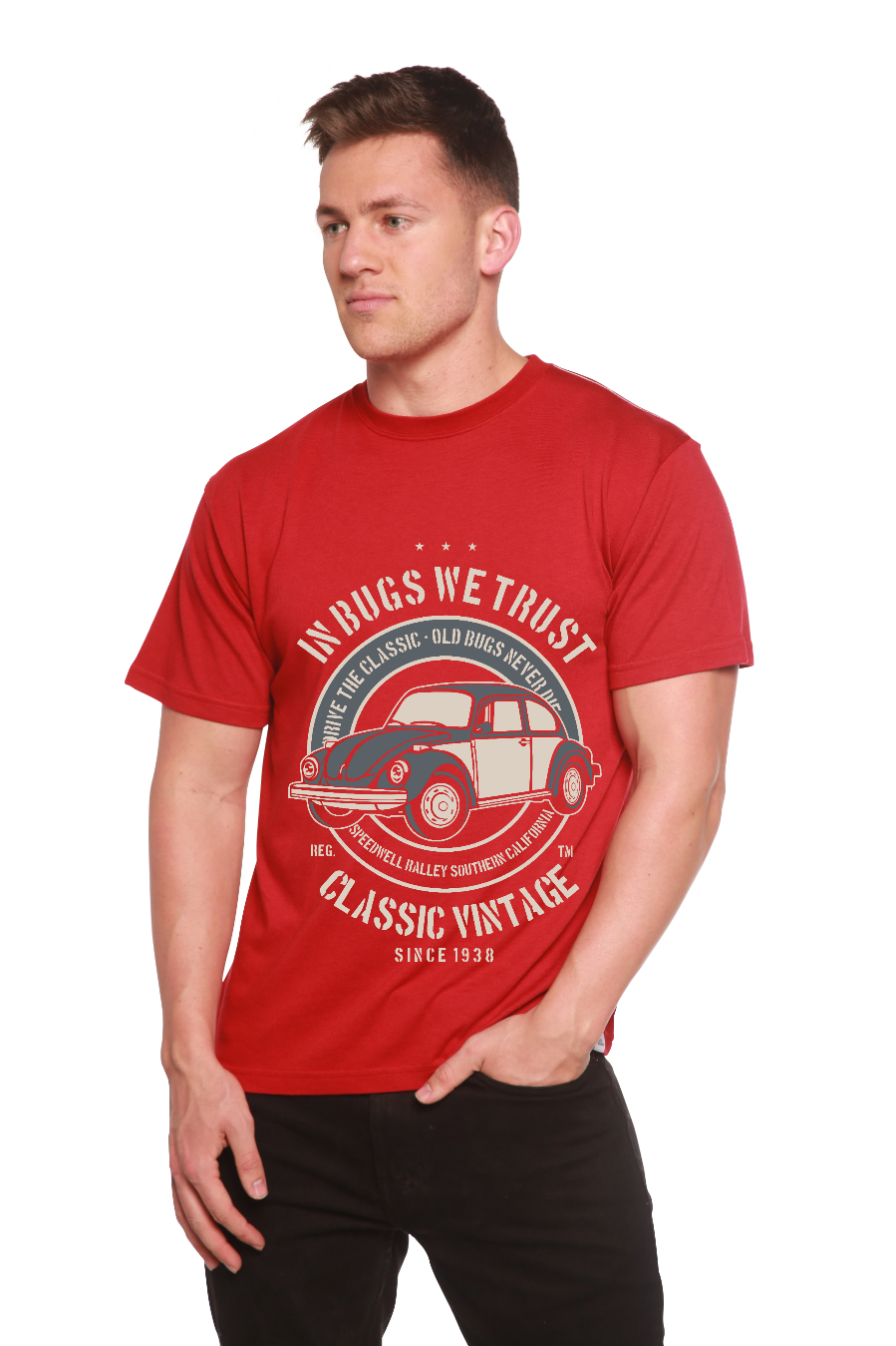 In Bugs We Men's Bamboo Viscose/Organic Cotton Short Sleeve Graphic T-Shirt