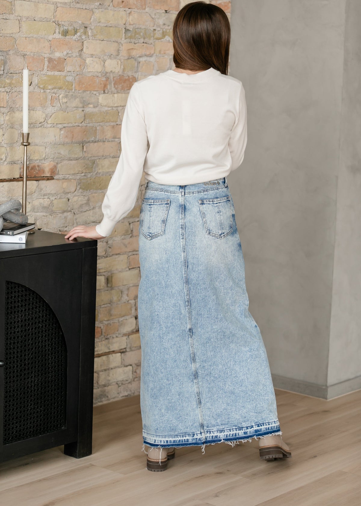 Mina Denim Maxi Skirt