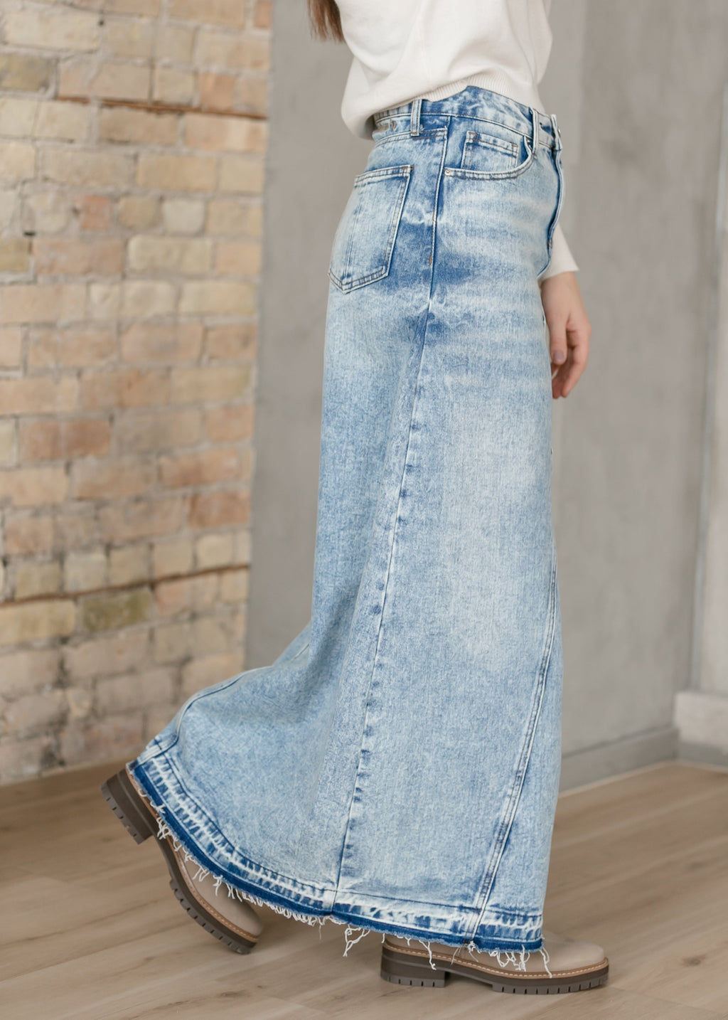Mina Denim Maxi Skirt