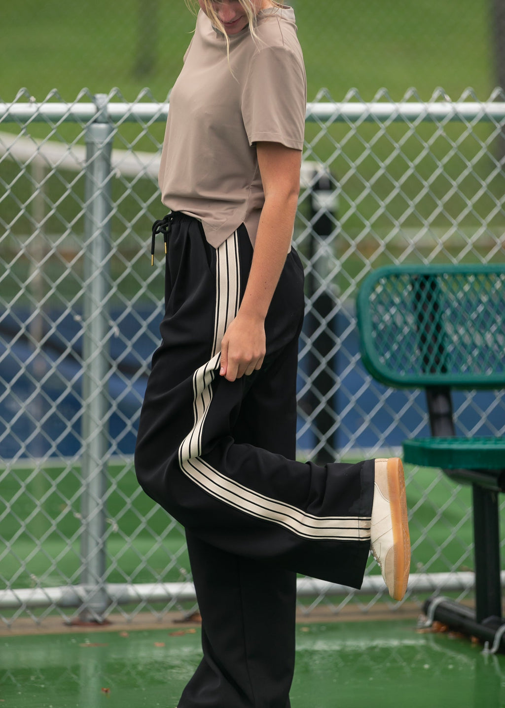 Nina Wide Leg Track Pants