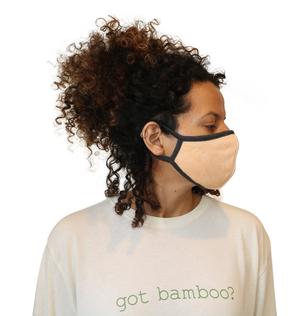 Spun Bamboo Breathable Face Mask - Natural, Silky Soft, Ultra Comfortable