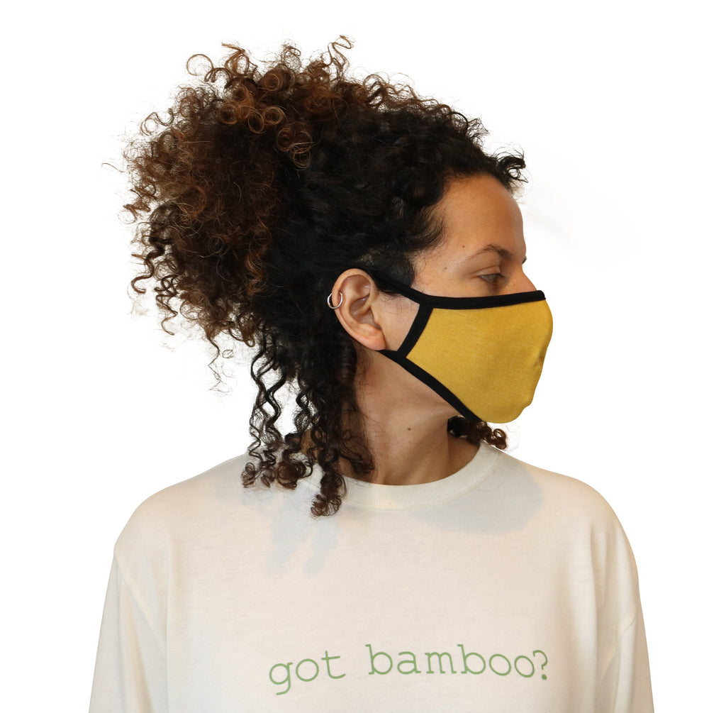 Spun Bamboo Breathable Face Mask - Natural, Silky Soft, Ultra Comfortable