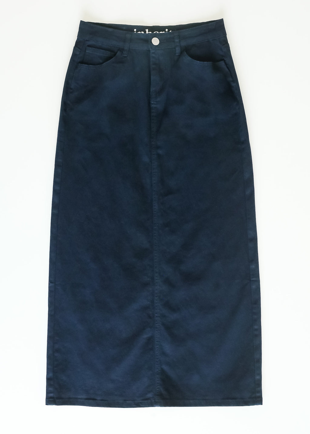 Stella Navy Maxi Denim Skirt