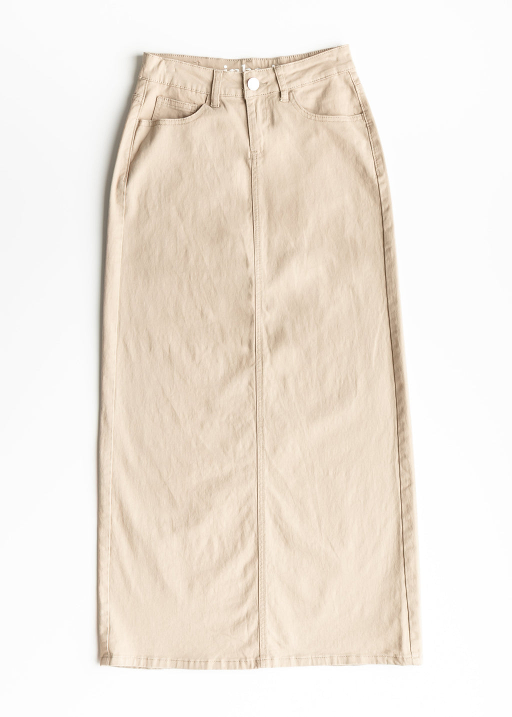 Stella Simply Taupe Denim Maxi Skirt