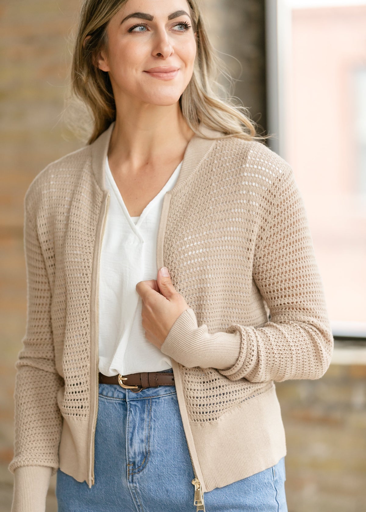 Tate Crochet Open Knit Cardigan
